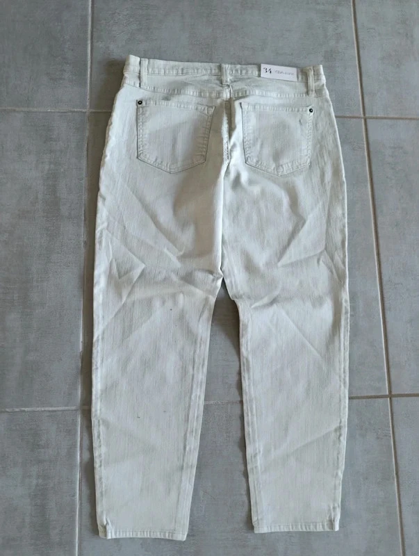Jean Yoga Jeans verde claro T44 corte reto cintura alta novo com etiqueta – photo 3